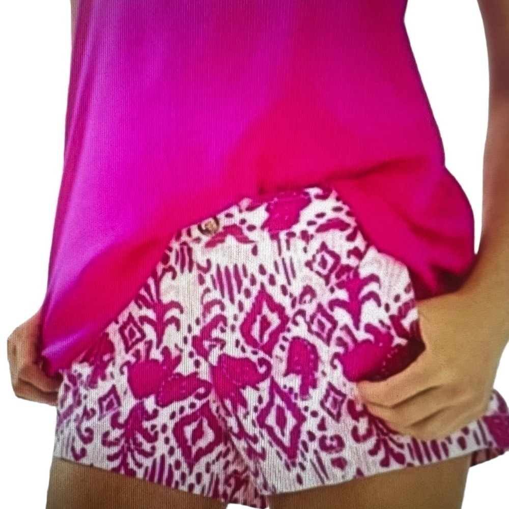 Lilly Pulitzer Liana Short Magenta‎ Tons Of Fun Size 2 NWOT
